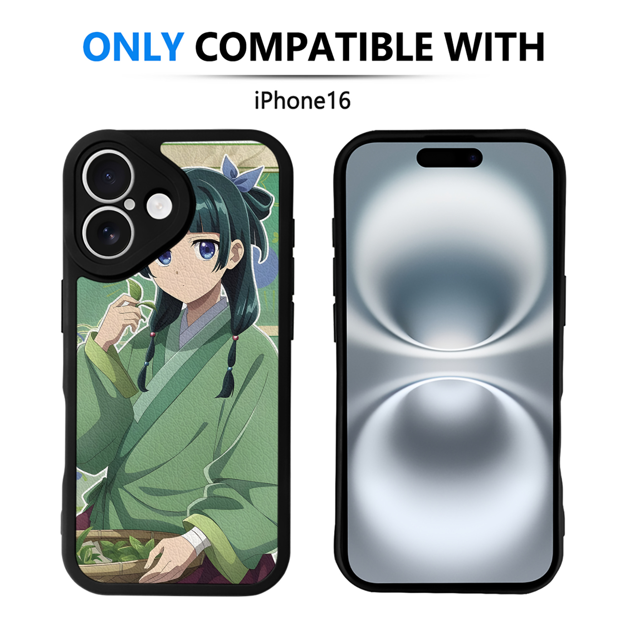 （画像用） 薬屋のひとりごと The Apothecary Diaries 【iPhone 16シリーズ対応】シリコンスマホケース（レザー調） 材質：シリコン